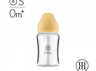 伊比YY婦幼館 | 蘊蜜質金玻璃寬口防脹氣奶瓶180ml