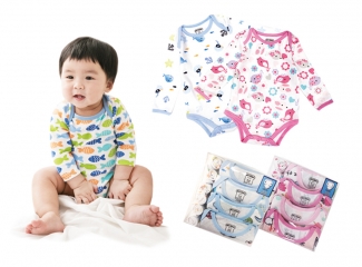 伊比YY婦幼館 | 純棉包屁衣四件組